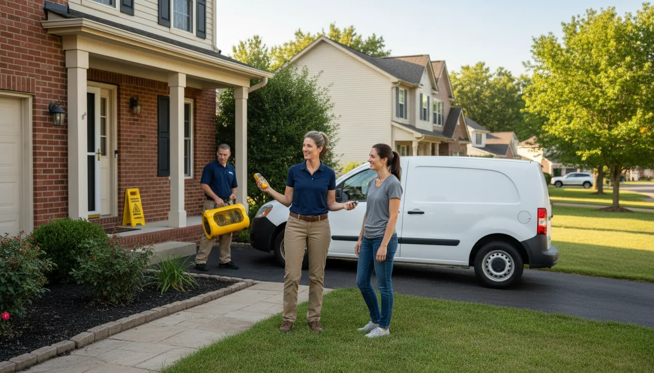 Residential water damage restoration in Far Hills, NJ
